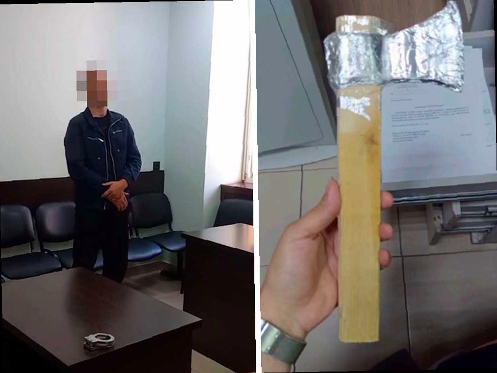 В Сочи арестовали мужчину, угрожавшего топором из фольги