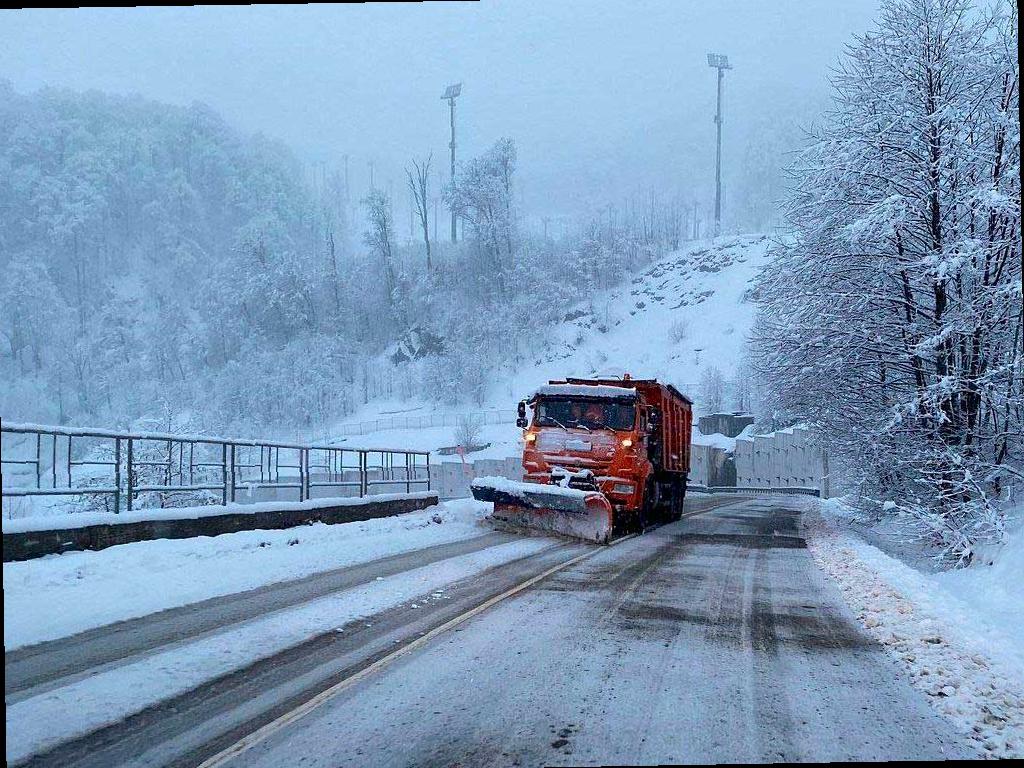 Сильный снег ожидается в горном кластере Сочи