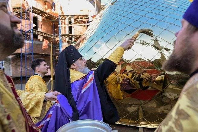 Новый храм Рождества Христова строят в этнопарке «Моя Россия» в Сочи